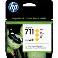 HP CZ136A/711 Ink cartridge yellow 29ml Pack=3 for HP DesignJet T 520