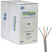 Cablenet Cat5e Grey U/UTP PVC 24AWG Solid CPR Eca Cable 305m Reelex Bo