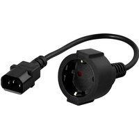 PowerWalker 91015003 power cable Black 0.2 m C14 coupler CEE7/3