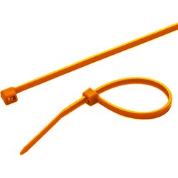 Cablenet Cabletie 4.8Mm X 200Mm Orange (Pk 100)
