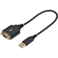 StarTech.com 1ft (30cm) USB to Null Modem Serial Adapter Cable. COM Re