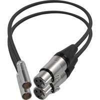 Kondor Blue KB-MXLRM-F16-Bk audio cable 0.4 m XLR mini XLR (3-pin) Bla
