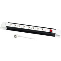 LogiLink LPS207 power extension 3 m 8 AC outlet(s) Black. White