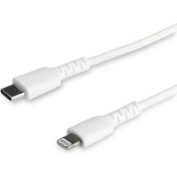 StarTech.com 6 foot (2m) Durable White USB-C to Lightning Cable - Heav