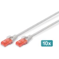 Digitus CAT 6 U/UTP patch cord - LSZH. 10 pieces