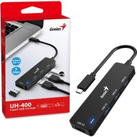Genius Computer Technology 4 Port USB-C Hub. 4 x USB 3.0 Type-A (F) Po
