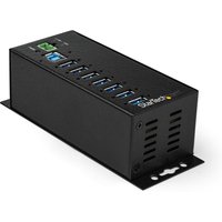 StarTech.com 7-Port USB 3.0 Hub with Power Adapter - Metal Industrial