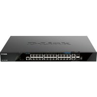 D-Link 28-Port Gigabit Stackable POE+ Smart Managed Switch with 2 x 10