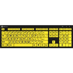 Logickeyboard LKB-LPBY-BJPU-UK Keyboard Home Usb Qwerty English Black Yellow