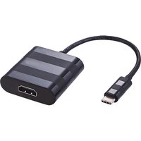 Cablenet 20cm USB 3.1c Male - HDMI 1.4b Female (4Kx2K@30Hz) Tailed Bla