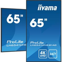 iiyama LH6541UHS-B1AG Signage Display 163.8 cm (64.5") LCD 500 cd/m 4K Ultra HD Black 24/7