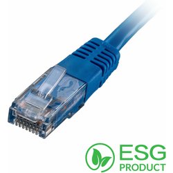 Cablenet 0.3M Cat5E RJ45 Blue U/Utp Pvc 24AWG Flush Moulded Booted Pat