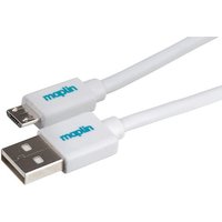 Maplin MAPCUS07 USB cable USB 2.0 0.75 m USB A Micro-USB B White