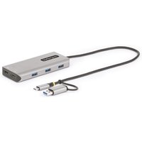 StarTech.com USB-C Multiport Adapter w/Attached USB-C to USB-A Dongle.
