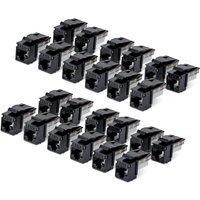 StarTech.com Cat6 Keystone Jack. 24-Pack RJ45 Ethernet Keystone Jacks.