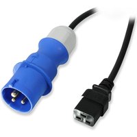 Lindy 3m IEC C19 Power Lead. 16A Commando Plug. Black