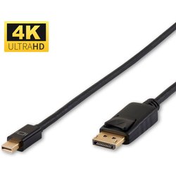 Microconnect DP-MMG-050MB Displayport Cable 0.5 M Mini Displayport Bla
