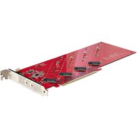 StarTech.com Quad M.2 PCIe Adapter Card. PCIe x16 to Quad NVMe or AHCI