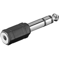 Microconnect AUDANR cable gender changer 6.3mm 3.5mm Black