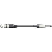 Qtx 190.086UK cable gender changer XLR 6.3 Mono Jack Plug Grey
