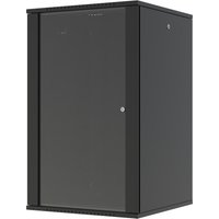 Lanview RWF20U66BL rack cabinet 20U Wall mounted rack Black