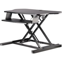 StarTech.com Corner Sit Stand Desk Converter with Keyboard Tray - Larg