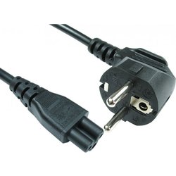 Cables Direct RB-292WH Power Cable Black 2 M Power Plug Type E+F C5 Co