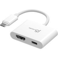 j5create JCA152 USB-C® to 4K HDMI⢠Adapter with Power Delivery. Black
