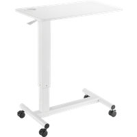 LogiLink Hight adjustable overbed table. gas spring. white