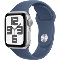 Apple Watch SE GPS 40mm Silver Aluminium Case with Denim Sport Band