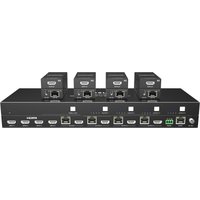 Vivolink Matrix switcher 4x4 w/4 HDMI + 4 RJ45 out (KIT)