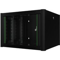 Lanview RWP07U56BL rack cabinet 7U Wall mounted rack Black