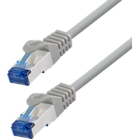 LogiLink Patch cable Cat.6A CCA S/FTP LSZH. grey. 10 m. EconLine