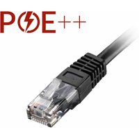 Cablenet 30m Cat6 RJ45 Black U/UTP PVC 24AWG Flush Moulded Booted Patc