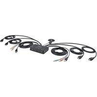 StarTech.com 2-Port Dual-Monitor HDMI Cable KVM Switch. 4K 60Hz. Compa