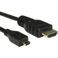 Cables Direct 1.0MTR HDMI TO MICRO D V1.4 - BLACK HDMI cable