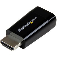 StarTech.com Compact HDMI to VGA Adapter Converter - Ideal for Chromebooks Ultrabooks & Laptops – 1920x1200/1080p