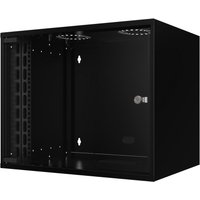 Lanview RUM09U40MNBL rack cabinet 9U Wall mounted rack Black