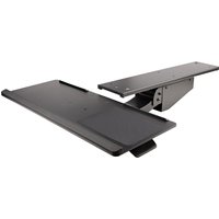 StarTech.com Under Desk Keyboard Tray - Full Motion & Height Adjustable Keyboard and Mouse Tray, 10"x26" Platform - Ergonomic Desk Mount Computer Keyboard Tray with Mouse Pad & Wrist Rest