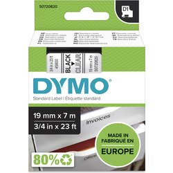 Dymo 45800/S0720820 Directlabel-Etikettes Black On Transparent 19Mm X