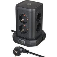Brennenstuhl 1153560010 power extension 2 m 8 AC outlet(s) Indoor Blac