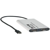 Eaton U444-2H-DL video cable adapter 0.3 m USB Type-C HDMI Silver