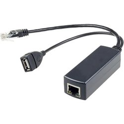 Fdl Active Poe Splitter - 48V To 5V / 2.4A - RJ45 &Amp; Usb A Socket