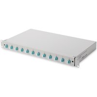 Digitus Fiber optic splice box. 1U. equipped. 12x LC DX. OM3