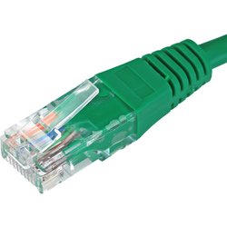Cablenet 1.5M Cat5E RJ45 Green U/Utp Pvc 24AWG Flush Moulded Booted Pa