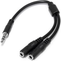 StarTech.com Slim Stereo Splitter Cable - 3.5mm Male to 2x 3.5mm Femal