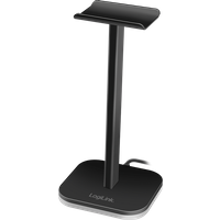 LogiLink Headphone stand. RGB light. black