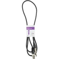 Qtx 190.085UK audio cable 1.5 m XLR (3-pin) 6.35mm Black