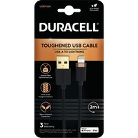Duracell USB7022A lightning cable Black