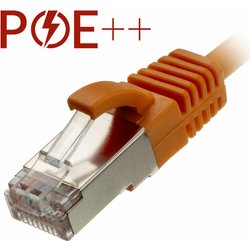 Cablenet 2.5M Cat6A RJ45 Orange U/Ftp Lsoh 30AWG Slim Snagless Booted